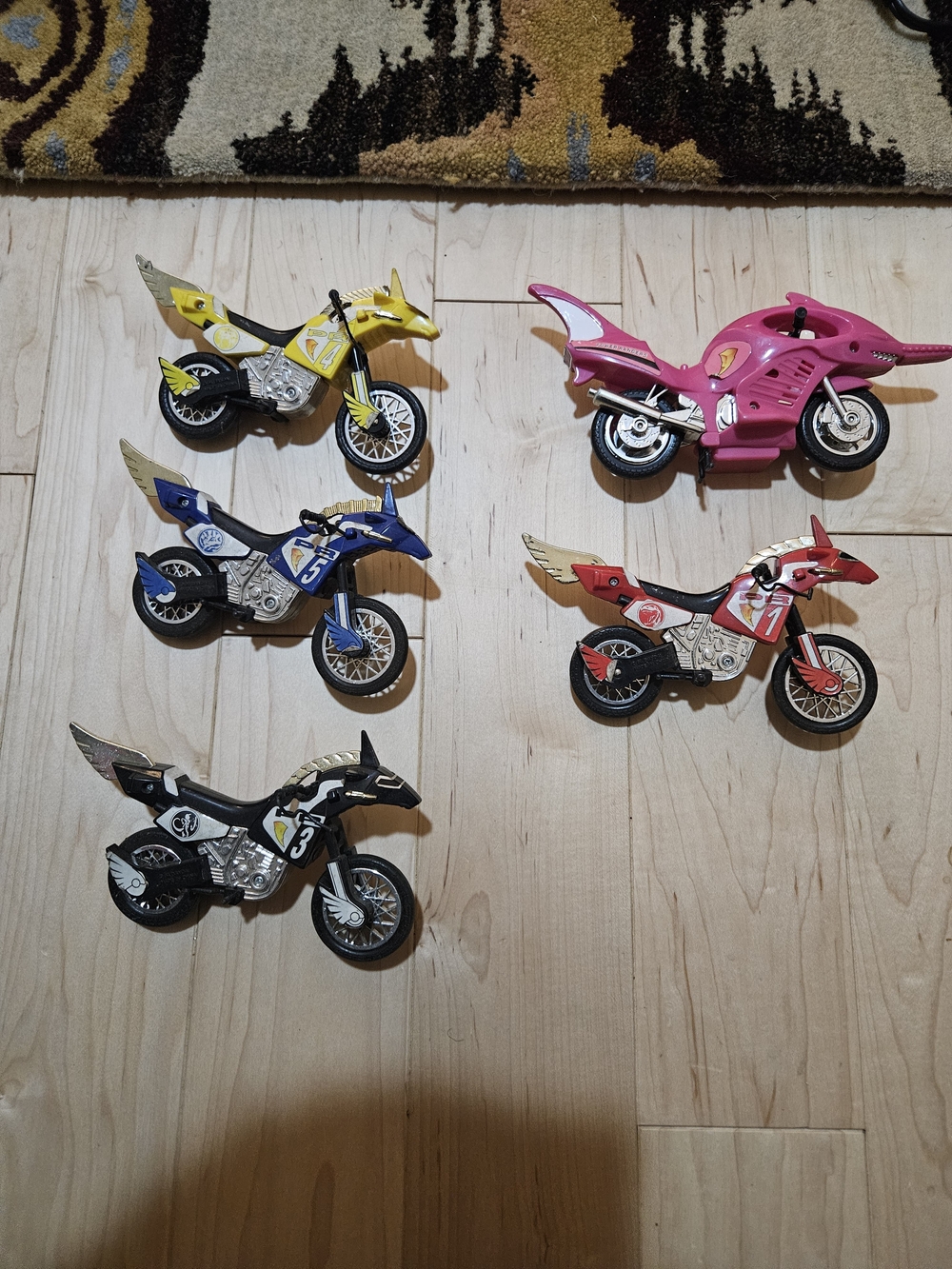 1994 BANDAI MIGHTY MORPHIN POWER RANGER THUNDER BIKES
